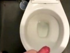 Back at it again in my work toilets with big cumshot