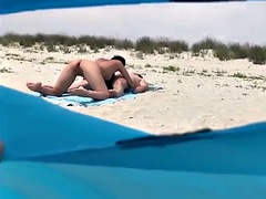 Couple watch and film their partners having sex next to the tent