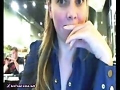 Real College Teen Masturbates In Public Crowded Mall