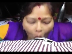 Luscious Indian wife puts her mouth to work on a POV dick
