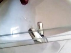 Cumming in sink
