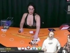 Random Chat While Playing Naked BlackJack At The PornHub Casino