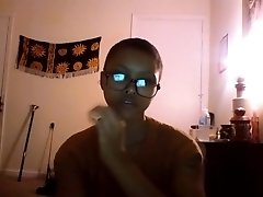 Cute amateur ebony masturbates on a webcam