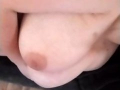 Getting my tits covered in cum