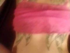 Tattooed Milf getting fucked doggstyles in both holes
